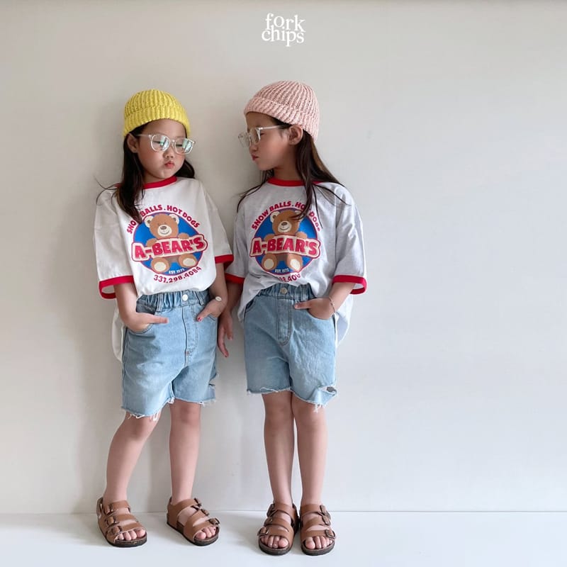 FORK CHIPS - Korean Children Fashion - #Kfashion4kids - A Bear Tee - 4