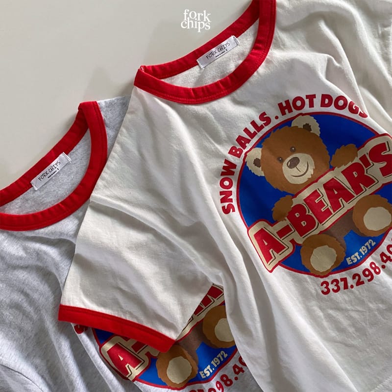 FORK CHIPS - Korean Children Fashion - #Kfashion4kids - A Bear Tee - 7