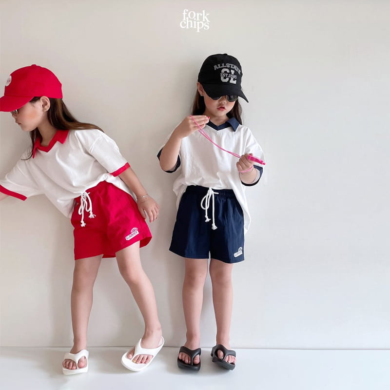 FORK CHIPS - Korean Children Fashion - #Kfashion4kids - Step Collar Tee - 11