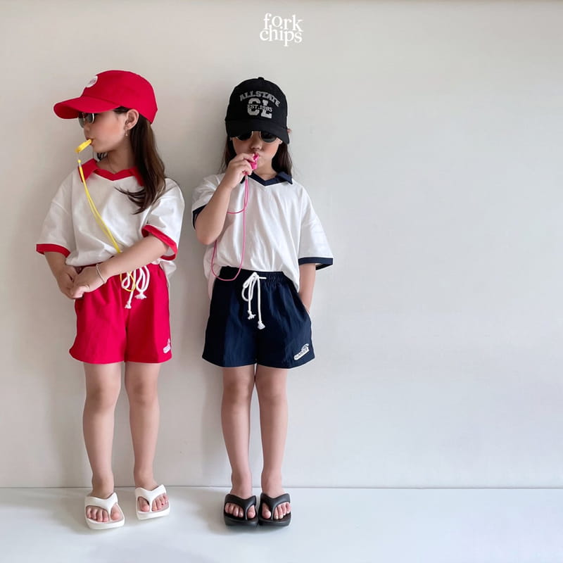FORK CHIPS - Korean Children Fashion - #Kfashion4kids - Step Collar Tee - 4