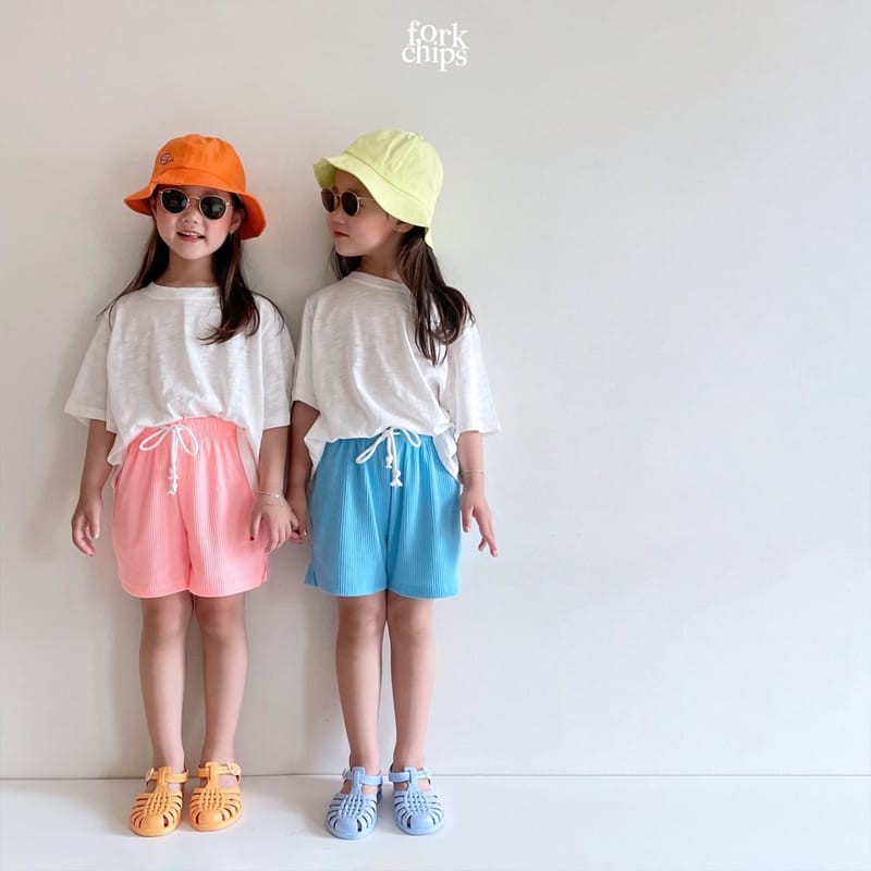 FORK CHIPS - Korean Children Fashion - #Kfashion4kids - Slush Slit Shorts