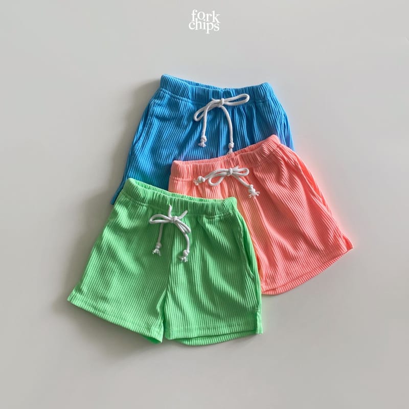 FORK CHIPS - Korean Children Fashion - #Kfashion4kids - Slush Slit Shorts - 2