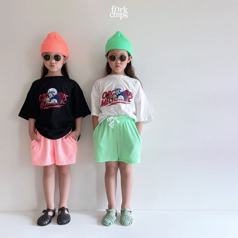 FORK CHIPS - Korean Children Fashion - #Kfashion4kids - Slush Slit Shorts - 6