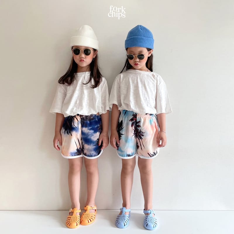 FORK CHIPS - Korean Children Fashion - #Kfashion4kids - Hawaii Rappa Shorts - 3