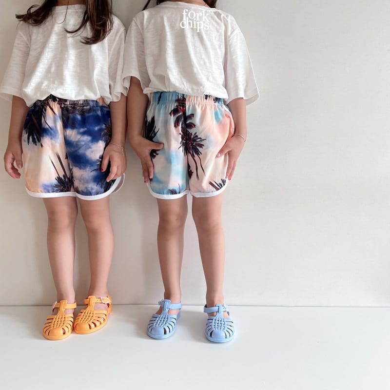 FORK CHIPS - Korean Children Fashion - #Kfashion4kids - Hawaii Rappa Shorts - 4