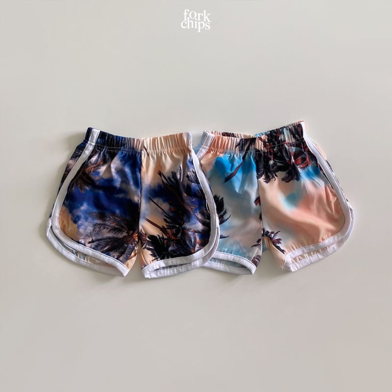 FORK CHIPS - Korean Children Fashion - #Kfashion4kids - Hawaii Rappa Shorts - 6