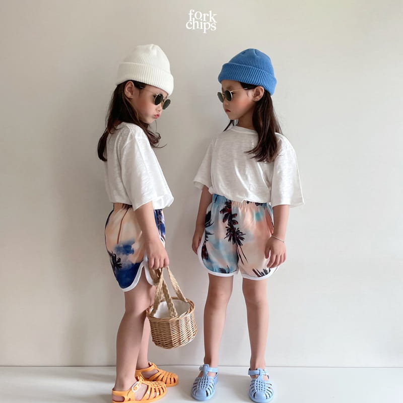 FORK CHIPS - Korean Children Fashion - #Kfashion4kids - Hawaii Rappa Shorts - 9