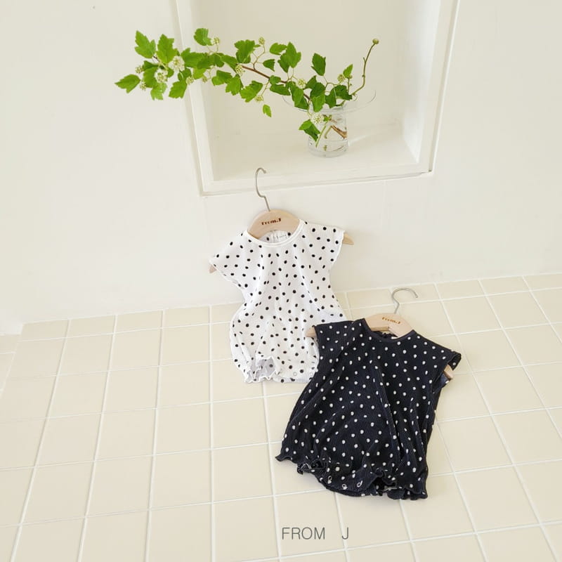 FROM J - Korean Children Fashion - #Kfashion4kids - Dot Pleats Bodysuit - 2