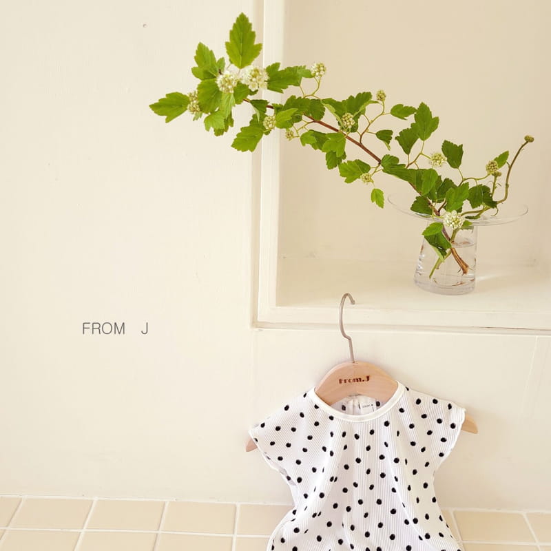 FROM J - Korean Children Fashion - #Kfashion4kids - Dot Pleats Bodysuit - 9
