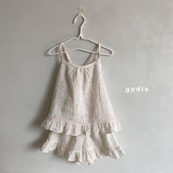 GODIS - Korean Children Fashion - #Kfashion4kids - Flower Mood Frill Top Bottom Set - 11