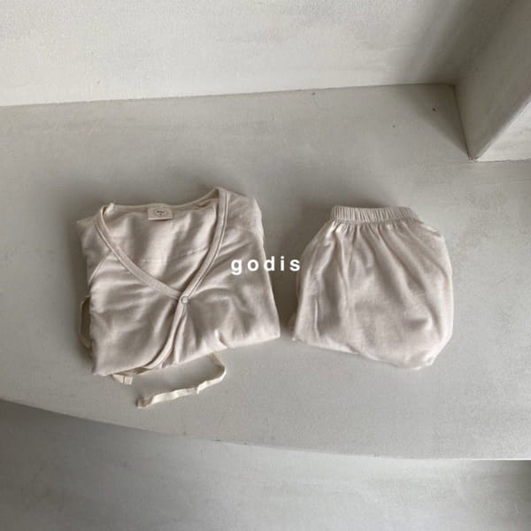 GODIS - Korean Children Fashion - #Kfashion4kids - Bennet Lounge Top Bottom Set - 11