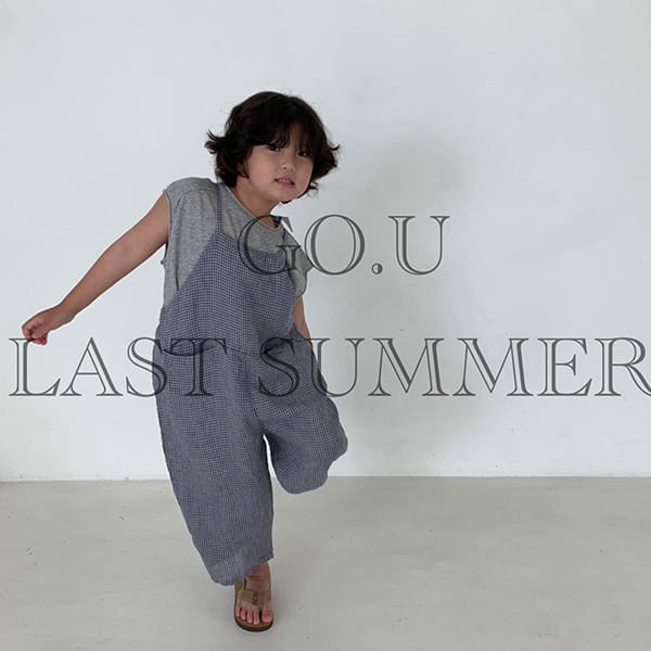 GO;U - Korean Children Fashion - #Kfashion4kids - Bang Bang Linen Overall - 2