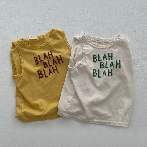 GO;U - Korean Children Fashion - #Kfashion4kids - Blah Blah Sleeveless