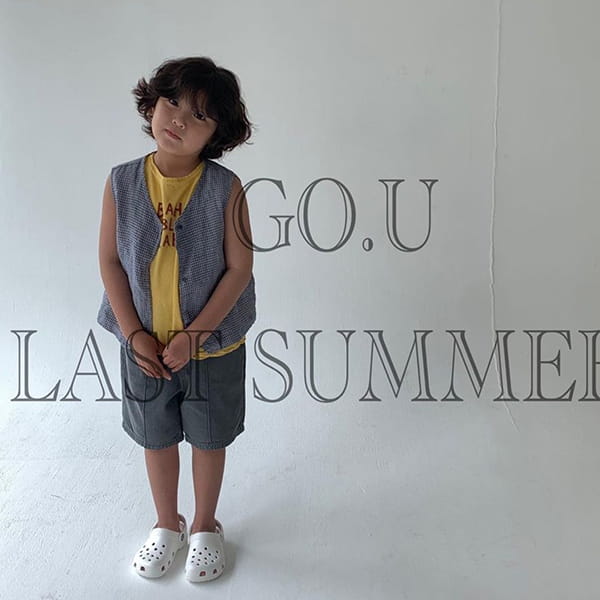 GO;U - Korean Children Fashion - #Kfashion4kids - Blah Blah Sleeveless - 3