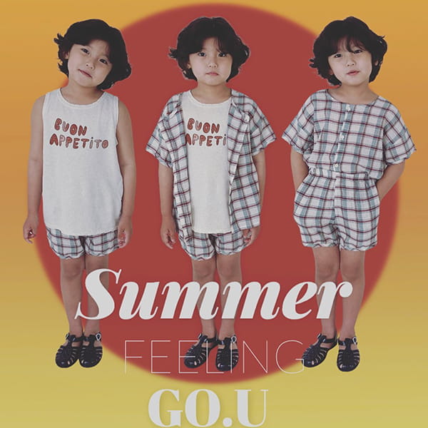 GO;U - Korean Children Fashion - #Kfashion4kids - Blah Blah Sleeveless - 8