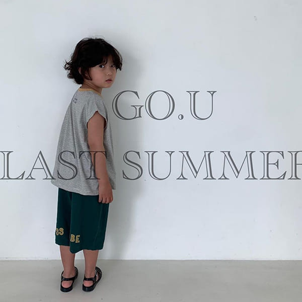 GO;U - Korean Children Fashion - #Kfashion4kids - Small Stripes Sleeveless - 5