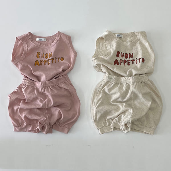 GO;U - Korean Children Fashion - #Kfashion4kids - Ddido Top Bottom Set