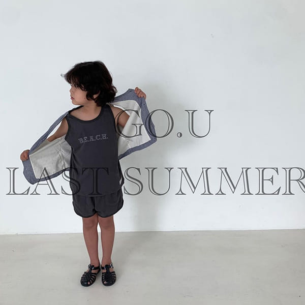 GO;U - Korean Children Fashion - #Kfashion4kids - Beach Top Bottom Set - 4