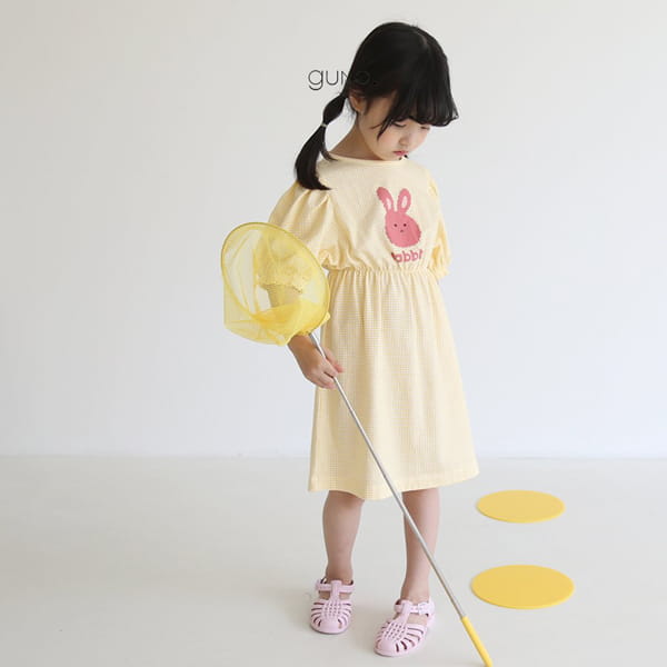 GUNO - Korean Children Fashion - #Kfashion4kids - Cloud Rabbit One-piece - 2