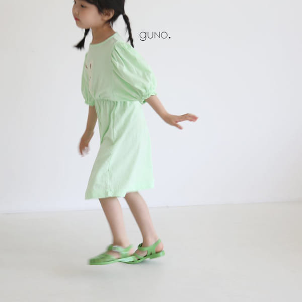 GUNO - Korean Children Fashion - #Kfashion4kids - Cloud Rabbit One-piece - 7