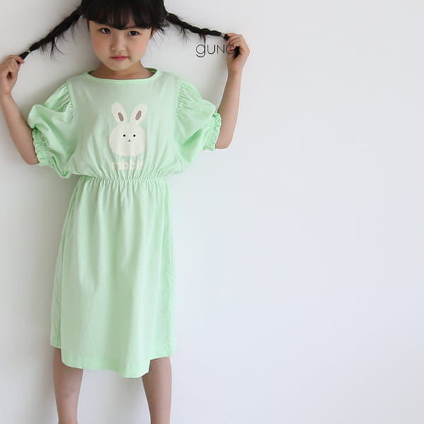 GUNO - Korean Children Fashion - #Kfashion4kids - Cloud Rabbit One-piece - 8