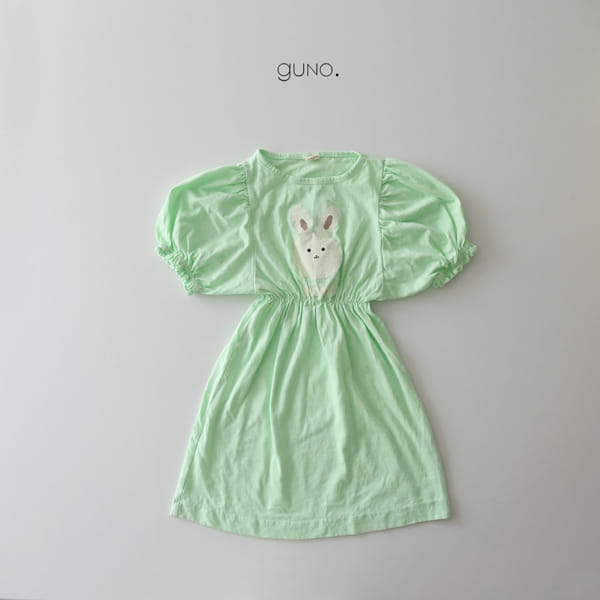 GUNO - Korean Children Fashion - #Kfashion4kids - Cloud Rabbit One-piece - 9