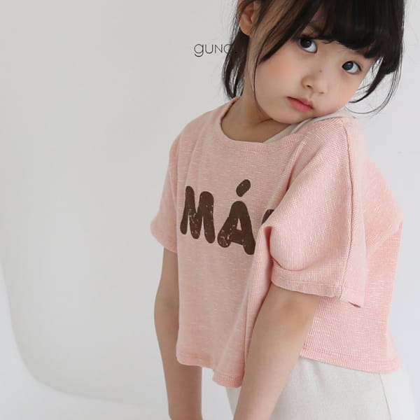 GUNO - Korean Children Fashion - #Kfashion4kids - Mask Crop Tee
