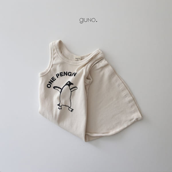 GUNO - Korean Children Fashion - #Kfashion4kids - Penguin One-piece - 2