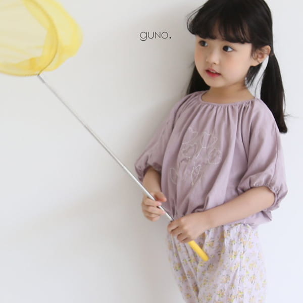 GUNO - Korean Children Fashion - #Kfashion4kids - Flower Tee