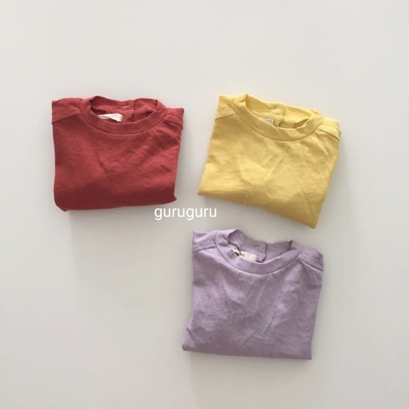 GURU GURU - Korean Children Fashion - #Kfashion4kids - Slit Button Tee