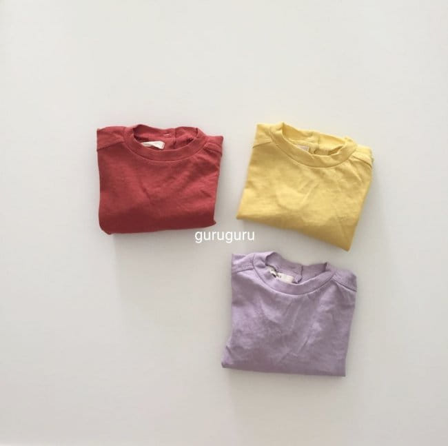 GURU GURU - Korean Children Fashion - #Kfashion4kids - Slit Button Tee - 10