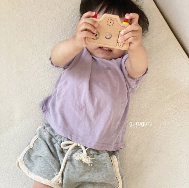 GURU GURU - Korean Children Fashion - #Kfashion4kids - Slit Button Tee - 2