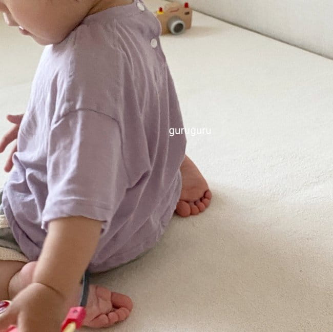 GURU GURU - Korean Children Fashion - #Kfashion4kids - Slit Button Tee - 4