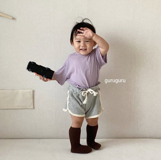 GURU GURU - Korean Children Fashion - #Kfashion4kids - Slit Button Tee - 8