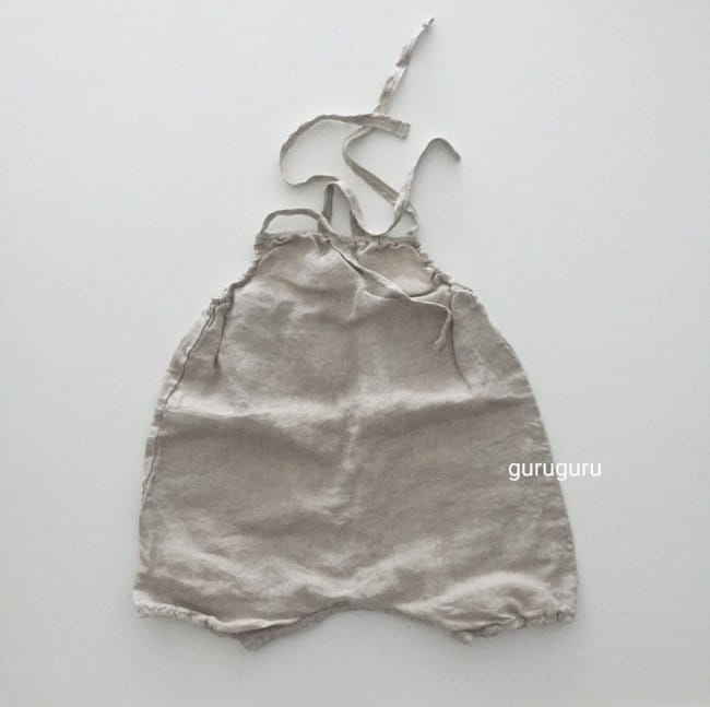 GURU GURU - Korean Children Fashion - #Kfashion4kids - Linen String Bodysuit - 4