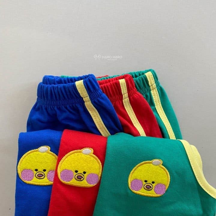 HARO HARO - Korean Children Fashion - #Kfashion4kids - Chick Sleeveless Top Bottom Set - 6