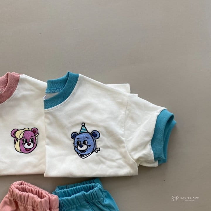 HARO HARO - Korean Children Fashion - #Kfashion4kids - Happy Bear Top Bottom Set - 10