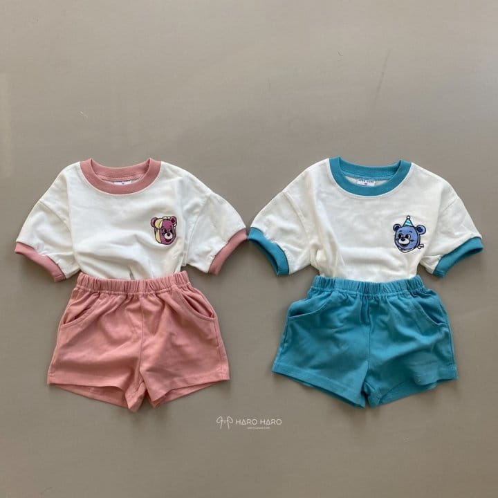 HARO HARO - Korean Children Fashion - #Kfashion4kids - Happy Bear Top Bottom Set - 4