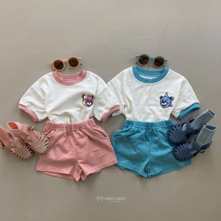 HARO HARO - Korean Children Fashion - #Kfashion4kids - Happy Bear Top Bottom Set - 5