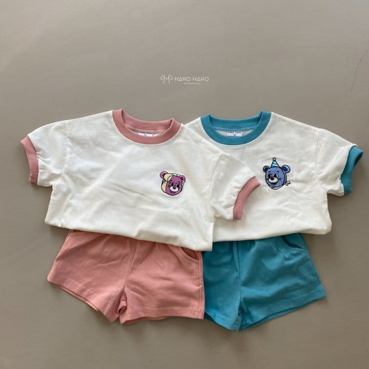 HARO HARO - Korean Children Fashion - #Kfashion4kids - Happy Bear Top Bottom Set - 6