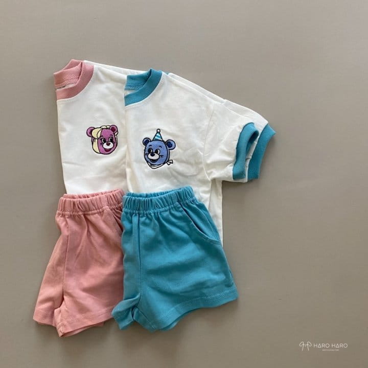 HARO HARO - Korean Children Fashion - #Kfashion4kids - Happy Bear Top Bottom Set - 7