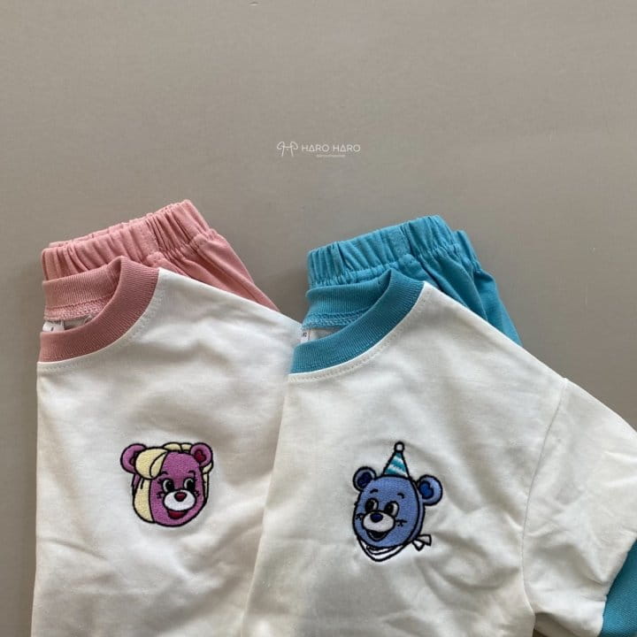 HARO HARO - Korean Children Fashion - #Kfashion4kids - Happy Bear Top Bottom Set - 9