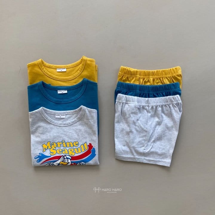 HARO HARO - Korean Children Fashion - #Kfashion4kids - Marine Duck Boxy Sleeveless Bottom Set - 6