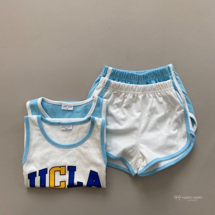 HARO HARO - Korean Children Fashion - #Kfashion4kids - Basket Sleeveless Bottom Set - 10