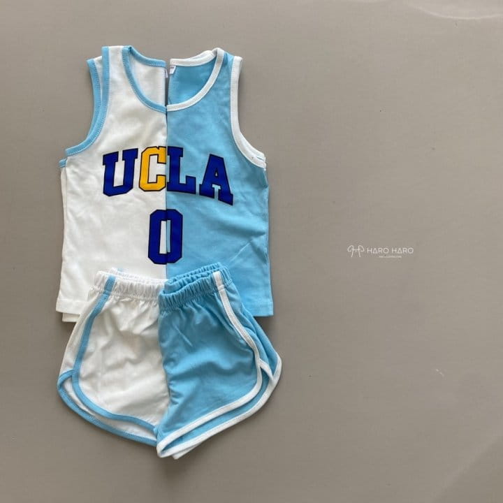HARO HARO - Korean Children Fashion - #Kfashion4kids - Basket Sleeveless Bottom Set - 5