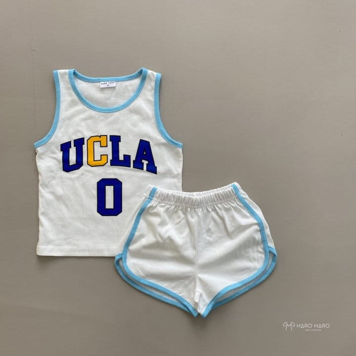 HARO HARO - Korean Children Fashion - #Kfashion4kids - Basket Sleeveless Bottom Set - 7