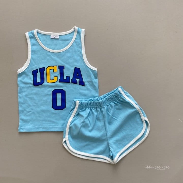 HARO HARO - Korean Children Fashion - #Kfashion4kids - Basket Sleeveless Bottom Set - 8