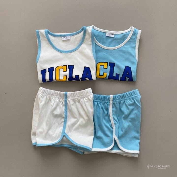 HARO HARO - Korean Children Fashion - #Kfashion4kids - Basket Sleeveless Bottom Set - 9