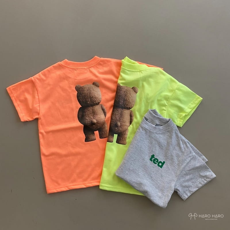 HARO HARO - Korean Children Fashion - #Kfashion4kids - Bear Boxy Tee with Mom - 2