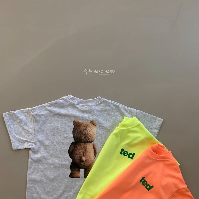HARO HARO - Korean Children Fashion - #Kfashion4kids - Bear Boxy Tee with Mom - 3